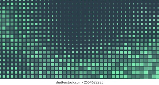 Parallelogram Halftone Gradient Vector Dynamic Velocity Eye Catching Texture. Modern Energetic Pattern Conceptual Turquoise Abstract Background.