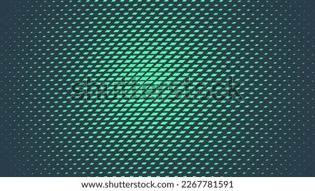 Parallelogram Halftone Vector Dynamic Radial Gradient Eye Catching Abstract Background. Modern Half Tone Striking Pattern Conceptual Turquoise Texture. Speed Effect Abstraction Teal Colour Wallpaper