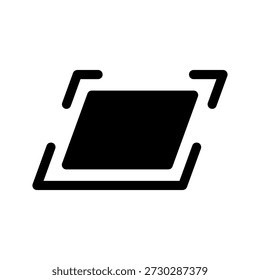 Ilustración de diseño de símbolo de Vector de icono de paralelogramo