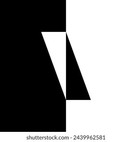 Parallelogram Shape in Contrast Color, Black White, can use for Wallpaper, Cover, Decoration, Ornate, Ornament, Background, Wrapping, Fabric, Textile, Fashion, Tile, Carpet Pattern, etc. Vector 