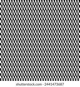 Forma de paralelogramo en color de contraste, blanco negro, se puede utilizar para papel tapiz, cubierta, decoración, adorno, ornamento, fondo, envoltura, tela, textil, moda, azulejo, patrón de alfombra, etc. Vector 