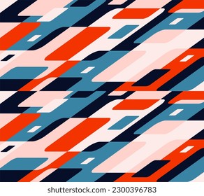 Parallelogram shape design with slanted pattern colored elegant full color design. Future geometric background. vector pattern design in Scandinavian style for business presentations, branding.