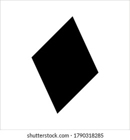 parallelogram shape illustration vector graphic. basic shape perfect for preschool learning for children and good for mathematics