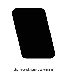 parallelogram shape illustration vector graphic. basic shape perfect for preschool learning for children and good for mathematics. eps 10