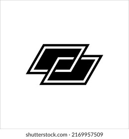 parallelogram shape illustration vector graphic. basic shape perfect for preschool learning for children and good for mathematics