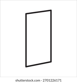 gráfico vetorial de ilustração de forma de paralelograma. forma básica perfeita para o aprendizado pré-escolar para crianças e boa para matemática