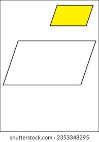 A parallelogram is a two-dimensional geometrical shape whose sides are parallel to each other.