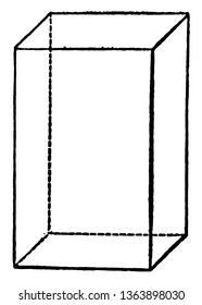 A parallelopipedon has 8 vertices and 12 edges; their faces are congruent pairwise parallelograms. The volume of a parallelepiped is equal to the product of the area of its base and its height