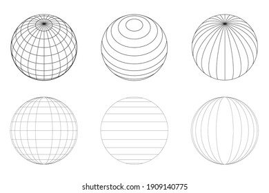 Parallels and meridians in spheres.