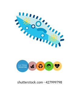 Paramecium Caudatum Vector Icon