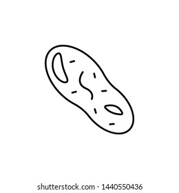 paramecium iconicon. Simple thin line, outline vector of Biology icons for UI and UX, website or mobile application