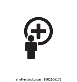 PARAMEDIENSYMBOL, PATIENTENSYMBOL-VEKTORILLUSTRATION