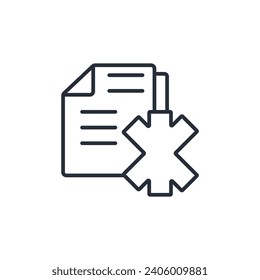 icono paramédico. vector.Curso editable.Signo de estilo lineal para uso de diseño web,logotipo.Ilustración de símbolo.