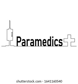 Paramedic Medical Design is an illustration of an emergency paramedic design with star of life medical symbol.