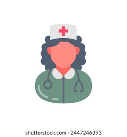 Paramedical Staff icon in vector. Logotype
