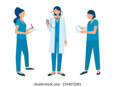 paramedics with doctoral documentation collection and doctor medic