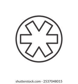 PARAMEDICS stroke icon in black