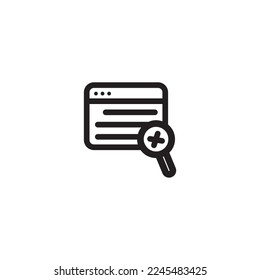 parameter setting, computer icon, vector illustration. Flat design style