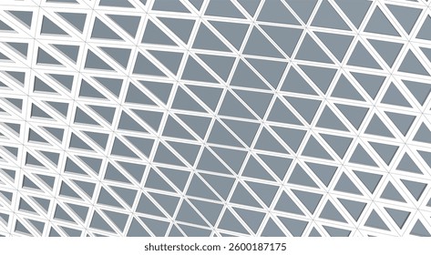 Parametric Architectural Structure – Futuristic Geometric Facade in Perspective