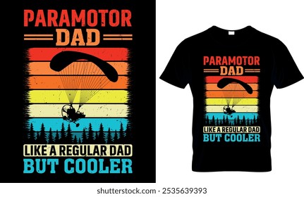 paramotor pilot t shirt design template