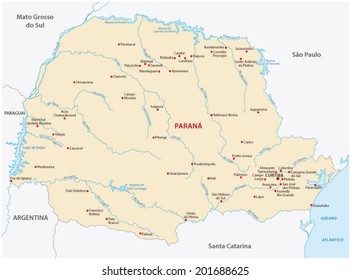 parana state map