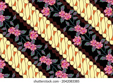Parang Batik is one of the oldest batik motifs in Indonesia. This design is a development of the Parang Batik motif combined with floral motifs