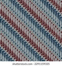 Parang Curigo Traditional Batik Muster Indonesien