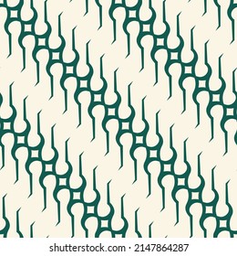 Parang Kusumo Batik Fabric Pattern Typical Surakarta Simple and Minimalist. Editable for Background, Cover, 2D Decoration