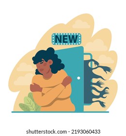 Paranoia concept set. Human's irrational inner fears and panic. Mental disorder, feeling of threat and danger. Psychology and mental therapy. Flat vector illustration