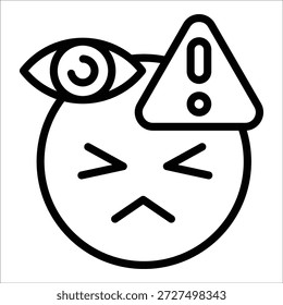 Elemento de icono de paranoia para el diseño
