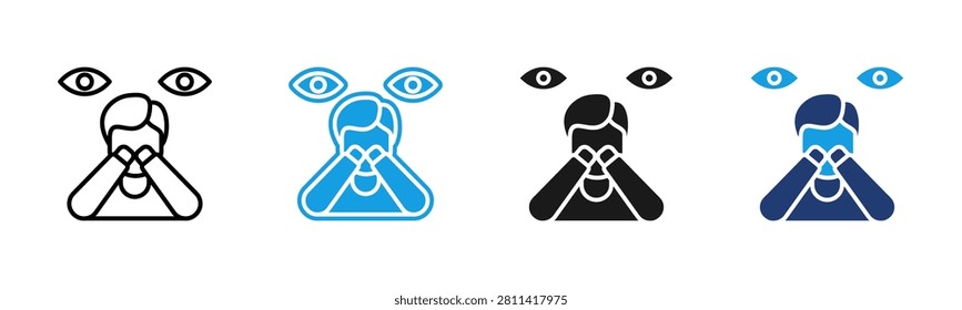 Paranoia icon multiple style collection