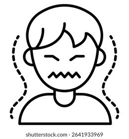 Paranoia icon Thin line vector design