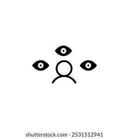 Paranoia Symbol Web-Design in Vektor