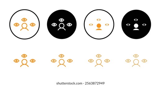 Paranoia icon web design in vector