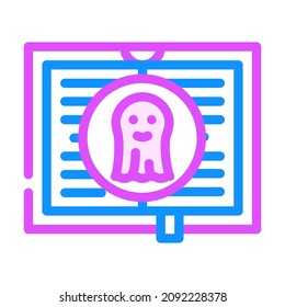 paranormal literature color icon vector. paranormal literature sign. isolated symbol illustration