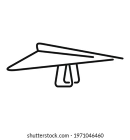 Paraplane icon. Outline Paraplane vector icon for web design isolated on white background