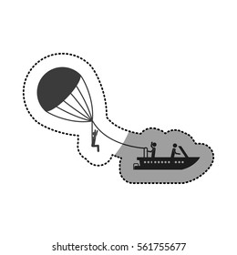 Parasailing extreme sport