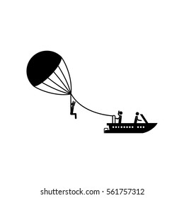 Parasailing extreme sport