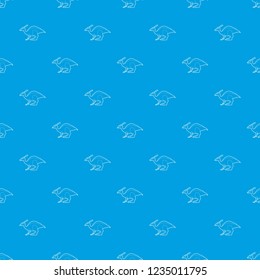 Parasaurolof pattern vector seamless blue repeat for any use