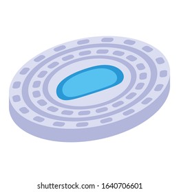 Parasite bacteria icon. Isometric of parasite bacteria vector icon for web design isolated on white background