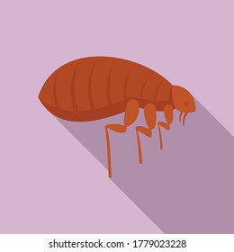 Icono de error de parásito. Ilustración plana del icono vector de fallos parásitos para el diseño web