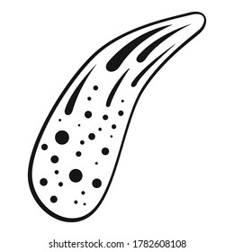 Parasite cell icon. Simple illustration of parasite cell vector icon for web design isolated on white background