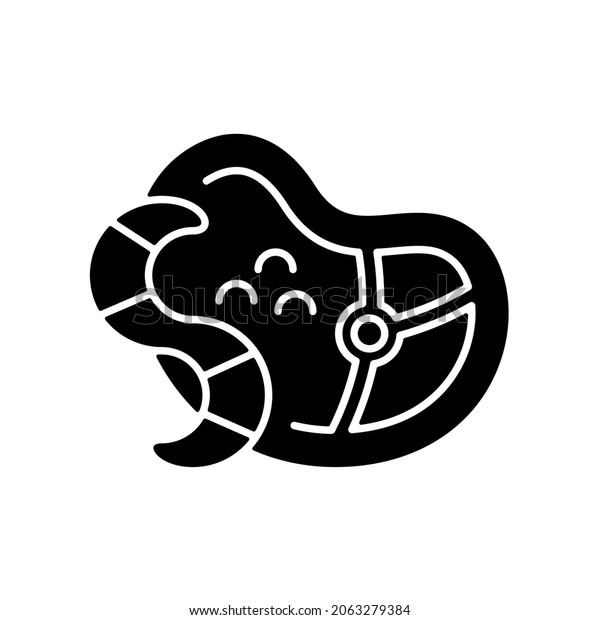 Parasites Black Glyph Icon Infection Carrier Stock Vector Royalty Free 2063279384