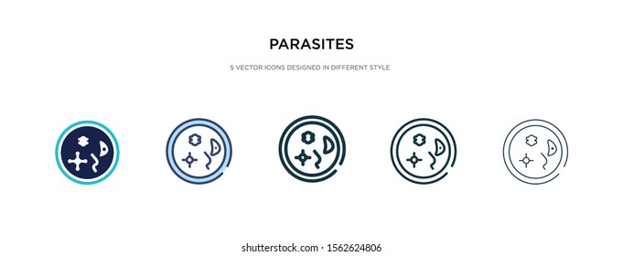 parasites icon in different style vector illustration. two colored and black parasites vector icons designed in filled, outline, line and stroke style can be used for web, mobile, ui