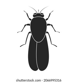 Icono de vector parásitos.Icono de vector negro aislado en parásitos de fondo blanco.