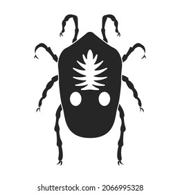 Icono de vector parásitos.Icono de vector negro aislado en parásitos de fondo blanco.