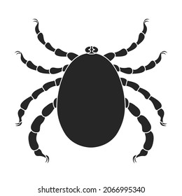 Icono de vector parásitos.Icono de vector negro aislado en parásitos de fondo blanco.