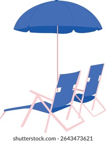 parasol, beach, season, summer, blue