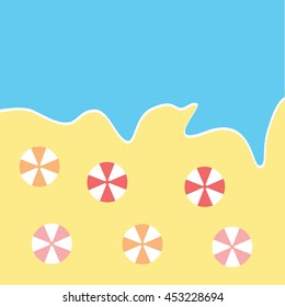 parasol beach vector. Icon 