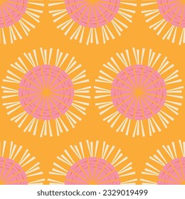 Parasol or carrots vibrant sun yellow soft pink